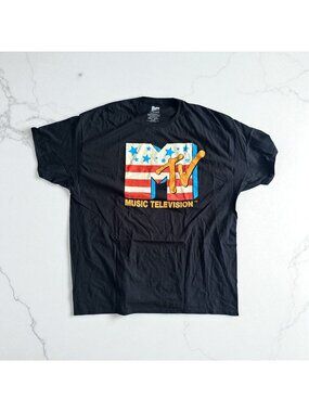 MTV MUSIC TELEVISION Men's Graphic T Shirt Size 2X NEW NWOT